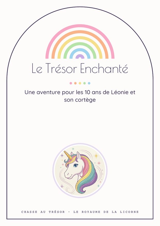 Couverture du kit licorne : la chasse au trésor de la licorne